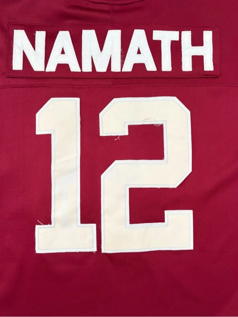 Adidas Joe Namath #12 Throwback Bama Jersey 2XL